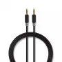 Cable de audio Nedis CABW22000AT10 1 m 3,5 mm Aluminio revestido de cobre