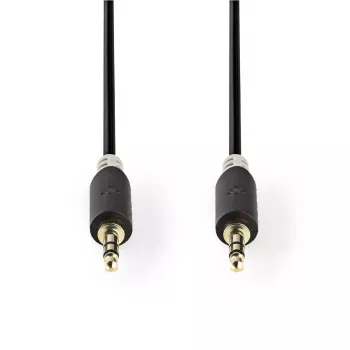 Cable de audio Nedis CABW22000AT20 2 m 3,5 mm aluminio revestido de cobre
