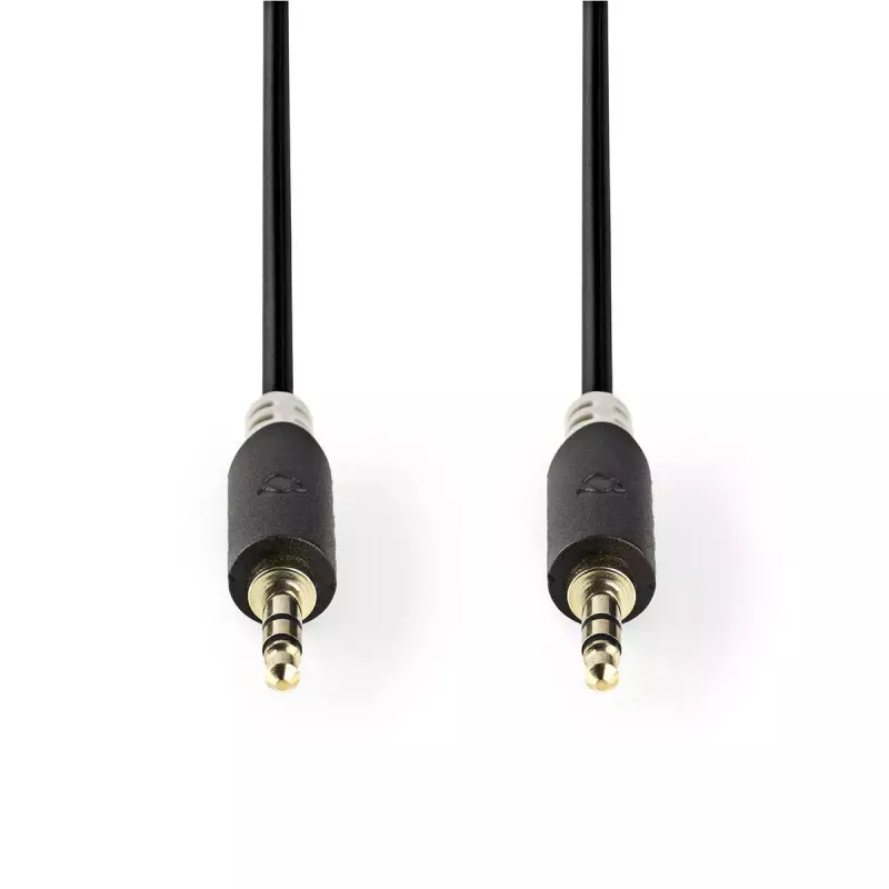Cable de audio Nedis CABW22000AT20 2 m 3,5 mm aluminio revestido de cobre