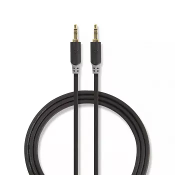 Cable de audio Nedis CABW22000AT20 2 m 3,5 mm aluminio revestido de cobre