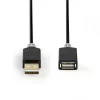 Cable USB Nedis CCBW60010AT20 2 m USB 2.0 USB A Antracita