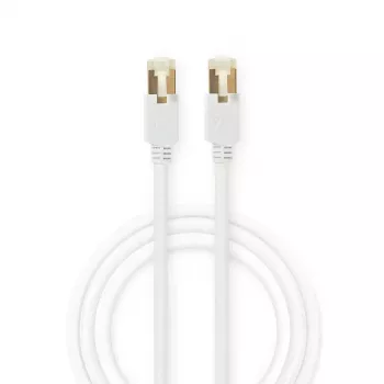 Cable de red Nedis CCBW85221WT100 10m Cat6 S/FTP blanco
