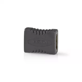 Adaptador HDMI hembra-hembra Nedis CVBW34900AT contactos bañados en oro antracita