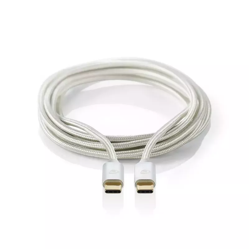 Cable USB Nedis CCTB60700AL20 2m USB C aluminio USB 2.0