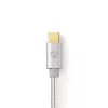Cable USB Nedis CCTB60700AL20 2m USB C aluminio USB 2.0