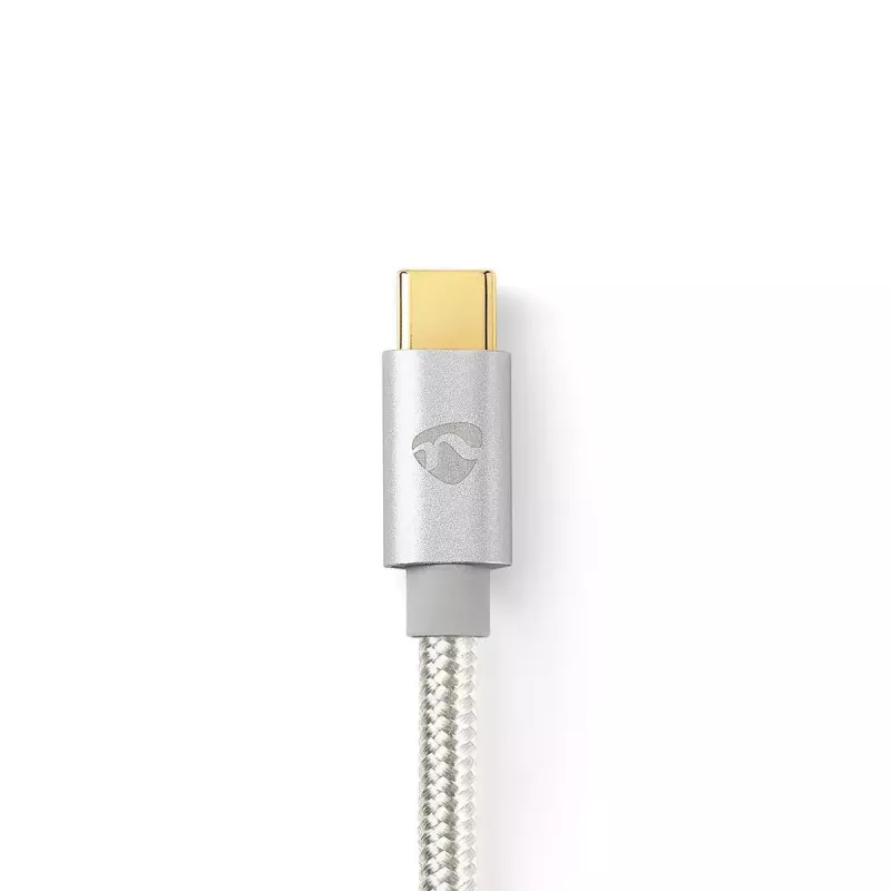 Cable USB Nedis CCTB60700AL20 2m USB C aluminio USB 2.0