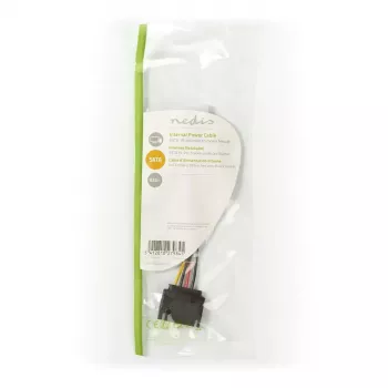 Nedis CCGP73520VA015 cable de alimentación interno 0,15 m 2 x SATA 15 pines Molex 4 pines