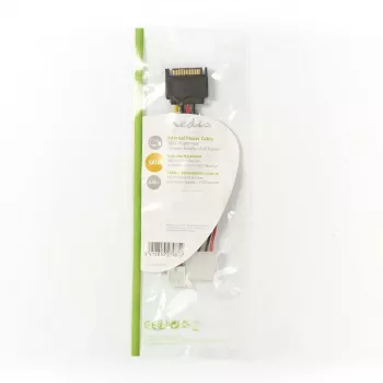 Nedis CCGP73550VA015 cable de alimentación interno 0,15 m SATA 15 pines conector macho