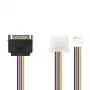 Nedis CCGP73550VA015 cable de alimentación interno 0,15 m SATA 15 pines conector macho