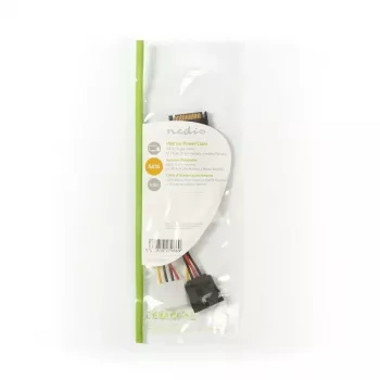 Nedis CCGP73555VA015 cable de alimentación interno 0,15 m SATA 15 pines Molex