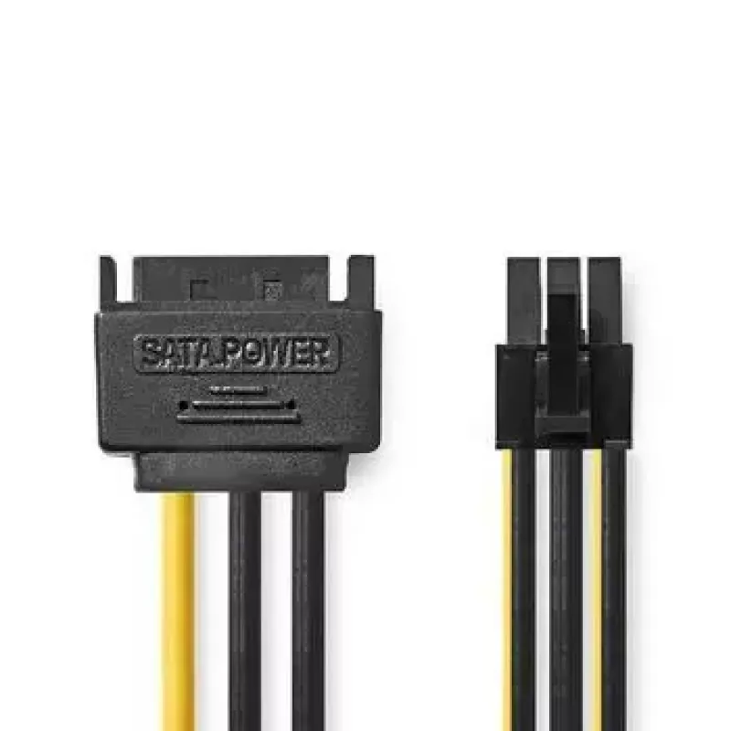 Cable de alimentación interno Nedis CCGP74200VA015 0,15 m SATA 15 pines conector macho