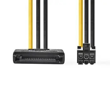 Cable de alimentación interno Nedis CCGP74200VA015 0,15 m SATA 15 pines conector macho