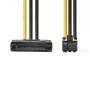 Cable de alimentación interno Nedis CCGP74200VA015 0,15 m SATA 15 pines conector macho