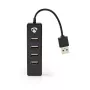 Hub USB Nedis UHUBU2420BK USB 2.0 480 Mbit/s negro