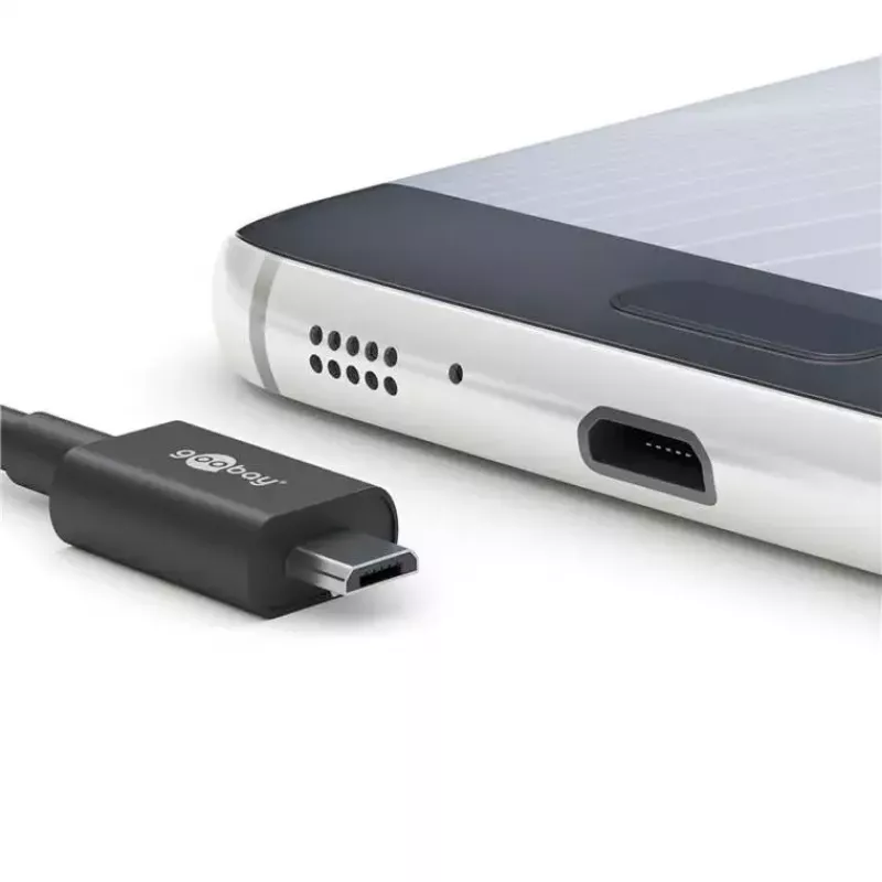 Goobay 49603 fuente de alimentación Micro-USB, 15 W, 3 A, 5 V, negro