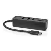 Dock para portátil Nedis CCGB64250BK01 con cable USB Type-C negro 5 Gbit/s