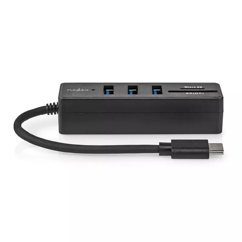 Dock para portátil Nedis CCGB64250BK01 con cable USB Type-C negro 5 Gbit/s