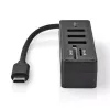 Dock para portátil Nedis CCGB64250BK01 con cable USB Type-C negro 5 Gbit/s