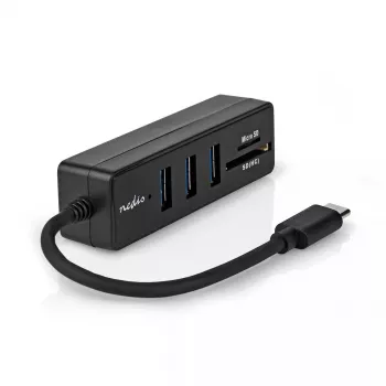 Dock para portátil Nedis CCGB64250BK01 con cable USB Type-C negro 5 Gbit/s