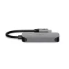 Hub USB Nedis CCGB64230GY01 Type-C 5000 Mbit/s gris