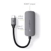 Hub USB Nedis CCGB64230GY01 Type-C 5000 Mbit/s gris