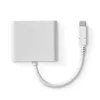 Dock para portátil Nedis CCGB64770WT01 USB Type-C con cable 7,5 W