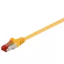 Goobay 68301 cable de conexión CAT 6, S/FTP (PiMF), LSZH, cobre, 2 m, amarillo
