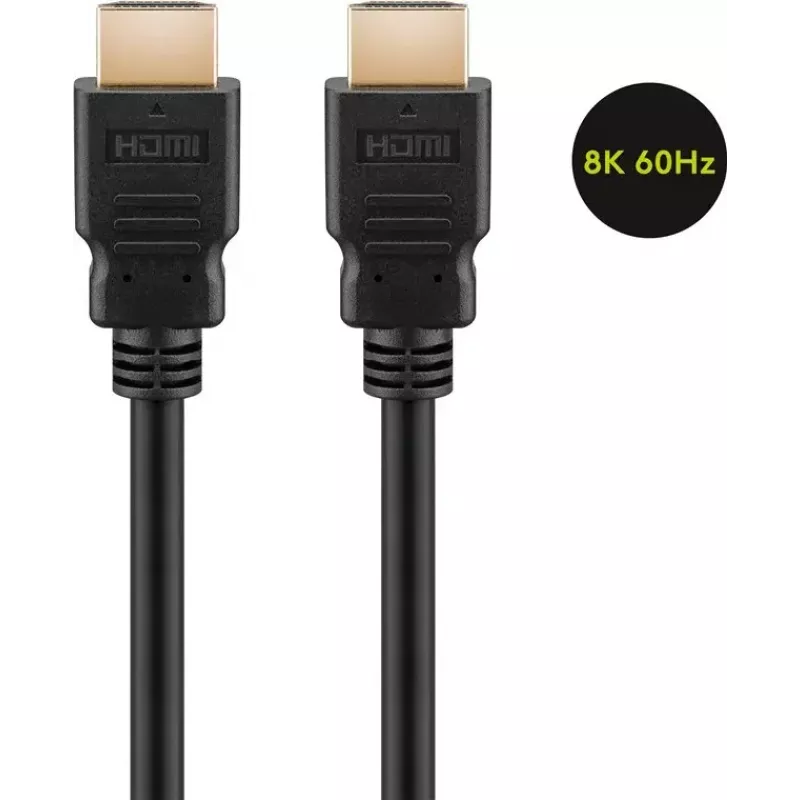 Cable HDMI Goobay 61637 0,5 m Type-A macho a macho 48 Gbit/s negro