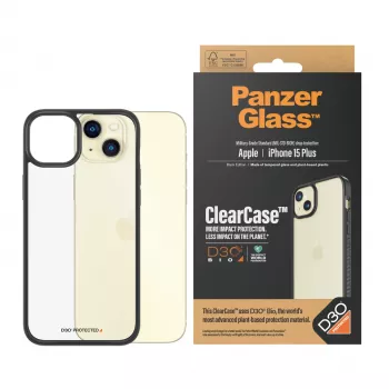 PanzerGlass ® ClearCase transparente & D3O® iPhone 15 Plus