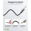 Cable de audio WENTRONIC Goobay 65275 — 3 m, 3,5 mm TRS conector macho–conector macho, contactos dorados, apantallado magnético