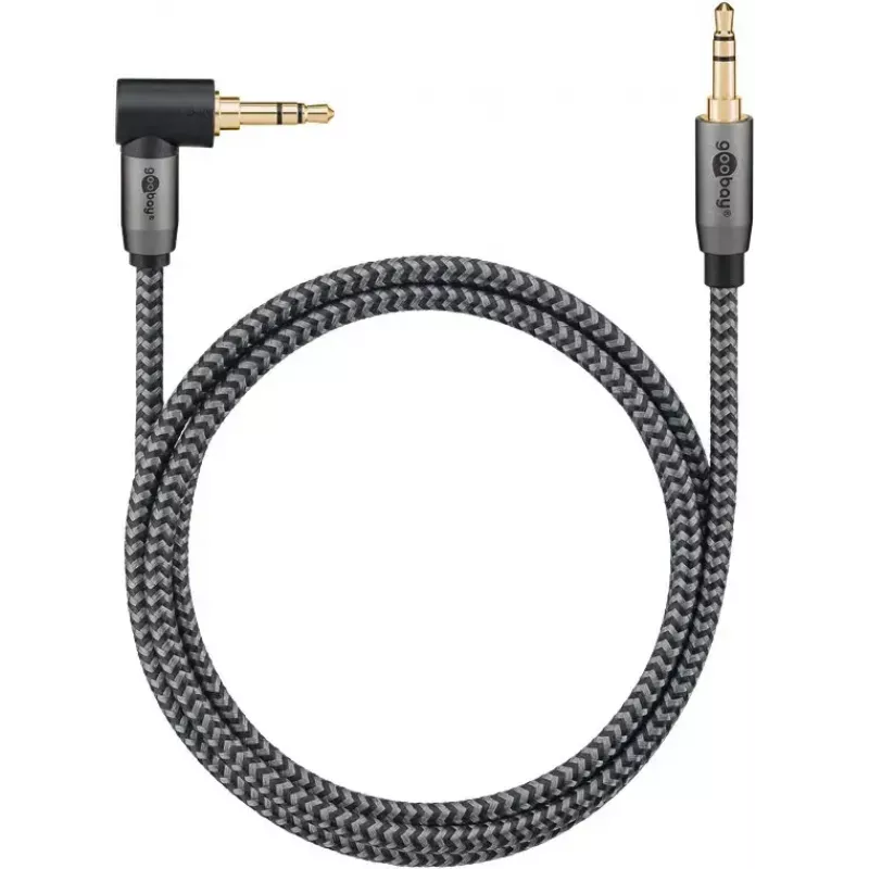 Cable de audio Goobay (WENTRONIC) 3,5 mm jack – 3,5 mm jack, 3 m, cobre, contactos dorados, apantallado magnético