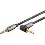 Cable de audio Goobay / WENTRONIC 3,5 mm jack – 3,5 mm jack, 5 m, cobre, contactos dorados, apantallado magnético