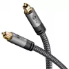Cable de audio Goobay (WENTRONIC) 65306 — 3 m TOSLINK conector macho a conector macho, cobre, contactos dorados, negro/plata