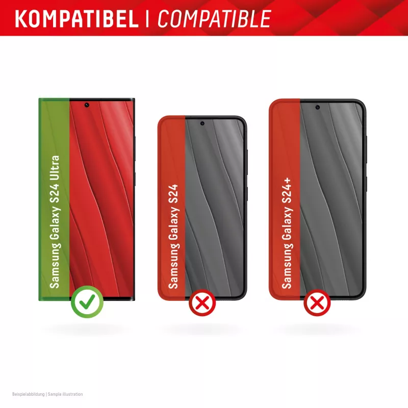 Displex protector de pantalla + funda para Samsung Galaxy S24 Ultra, marco de montaje Eco, cobertura total