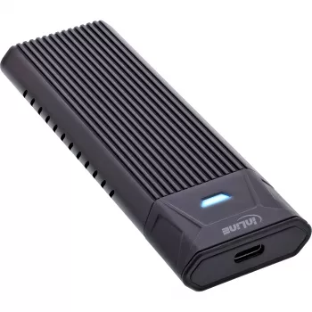 InLine USB3.2 Gen.2 carcasa USB-C a M.2 SSD (PCIe NVMe y SATA)