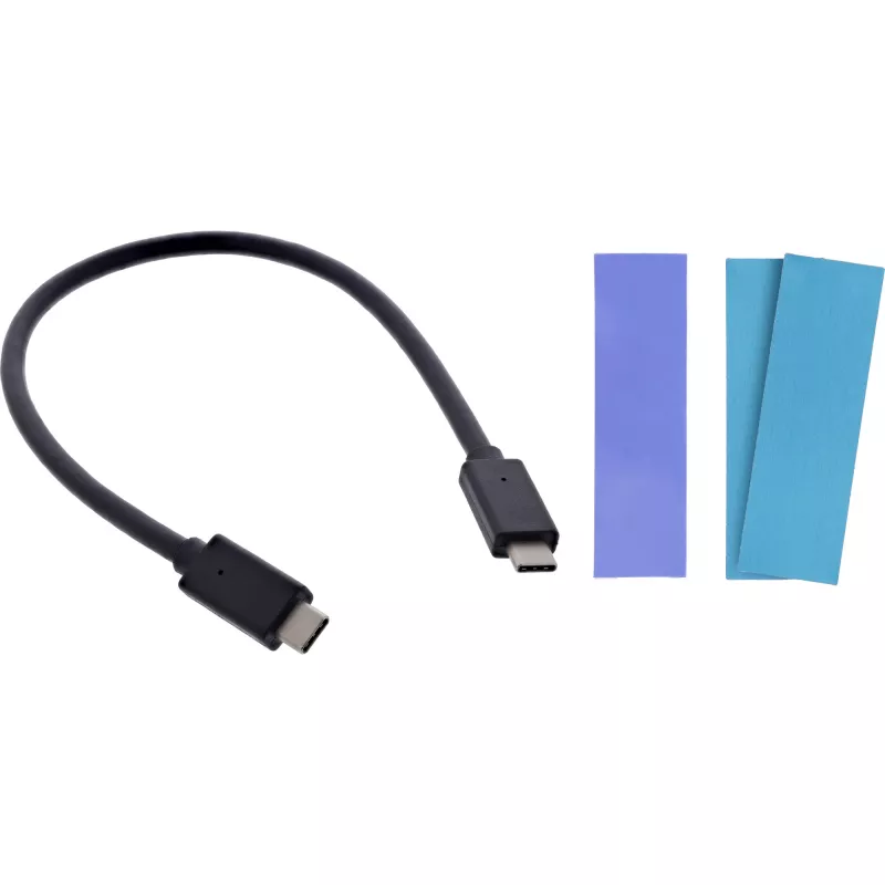 InLine USB3.2 Gen.2 carcasa USB-C a M.2 SSD (PCIe NVMe y SATA)