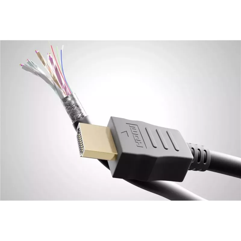 Cable HDMI Wentronic 61272 1 m Type-A conector macho 18 Gbit/s negro