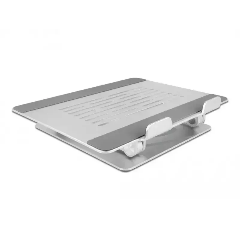 Delock 18414 soporte para tablet y portátil, ajustable, aluminio, hasta 39,6 cm (15,6 pulgadas)