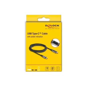 Cable USB 2.0 de datos y carga rápida DeLOCK USB Type-C conector macho a macho PD 3.0 100 W 2 m