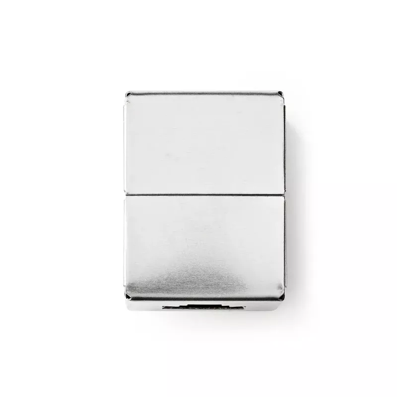 Nedis CCGB89011ME Conector de cable RJ45 metal conector hembra/hembra