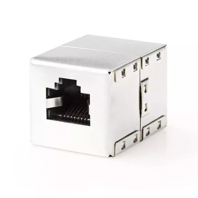 Nedis CCGB89011ME Conector de cable RJ45 metal conector hembra/hembra
