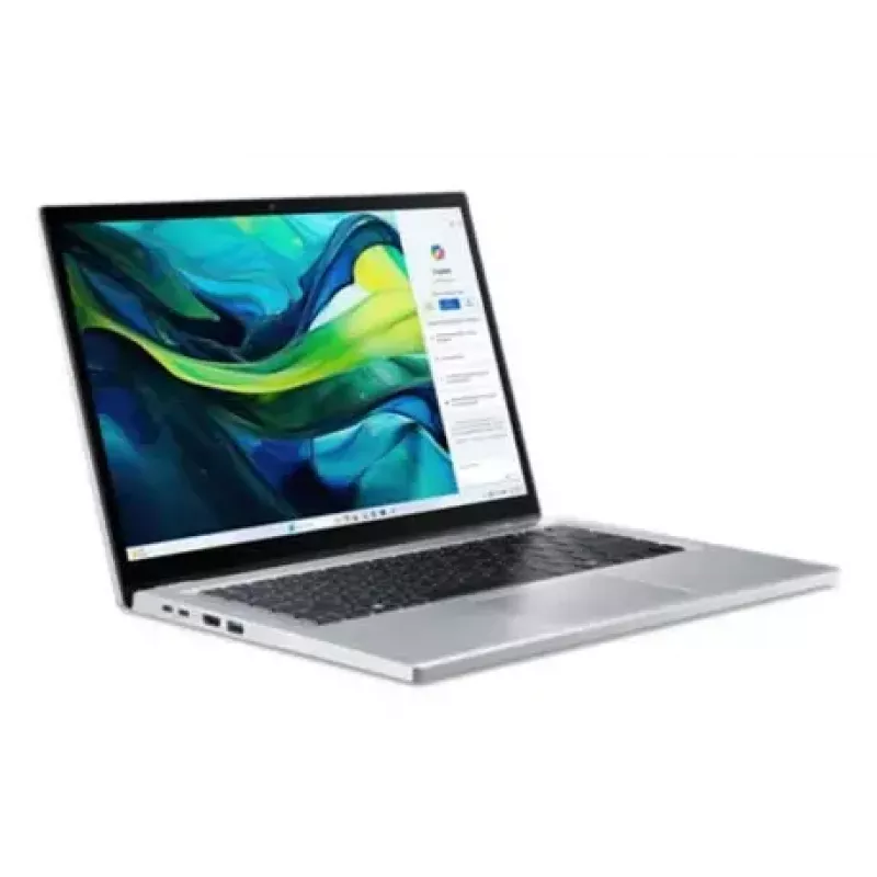 Portátil convertible Acer Aspire Go Spin 14 AGSP14-31PT-36R6 — 14 inch WUXGA táctil, Intel Core 3 N355 1,9 GHz, 16 GB LPDDR5, 512 GB SSD, Windows 11 Home, Plata