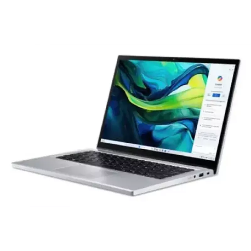 Portátil convertible Acer Aspire Go Spin 14 AGSP14-31PT-36R6 — 14 inch WUXGA táctil, Intel Core 3 N355 1,9 GHz, 16 GB LPDDR5, 512 GB SSD, Windows 11 Home, Plata