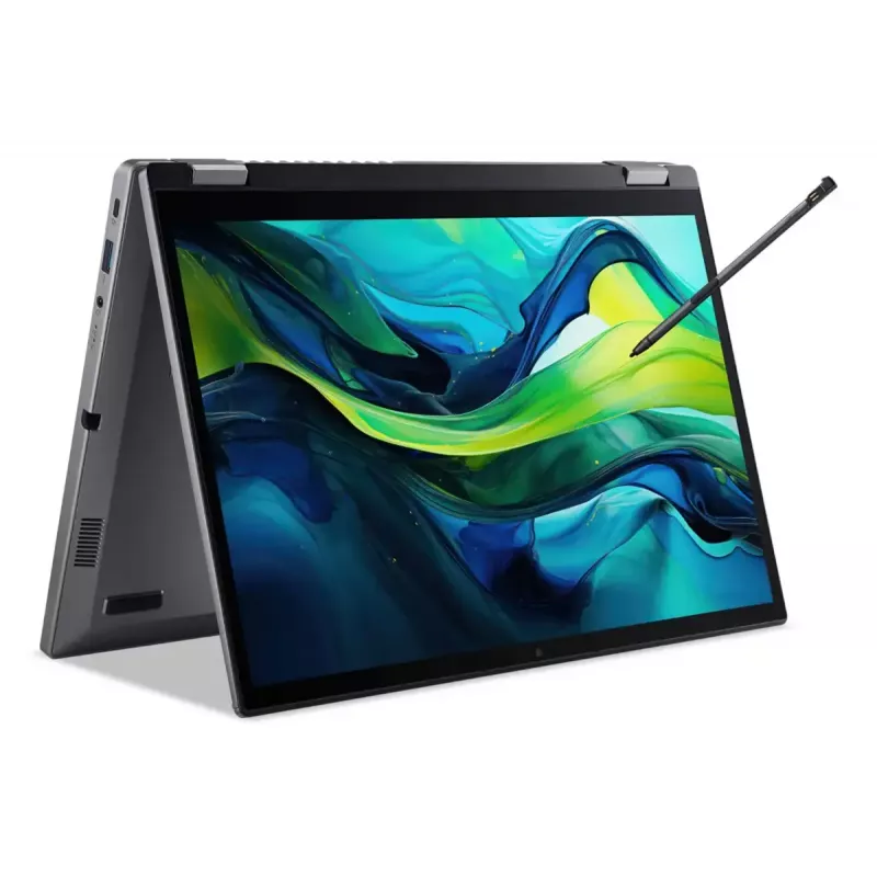 Portátil 2 en 1 Acer Aspire Spin 14 ASP14-52MTN-75Q5, Intel Core Ultra 7 155U, 35,6 cm (14 pulgadas) WUXGA IPS pantalla táctil 1920 x 1200, 16 GB RAM, 1 TB SSD, Intel Graphics, Wi-Fi 6E, Windows 11 Home, gris acero