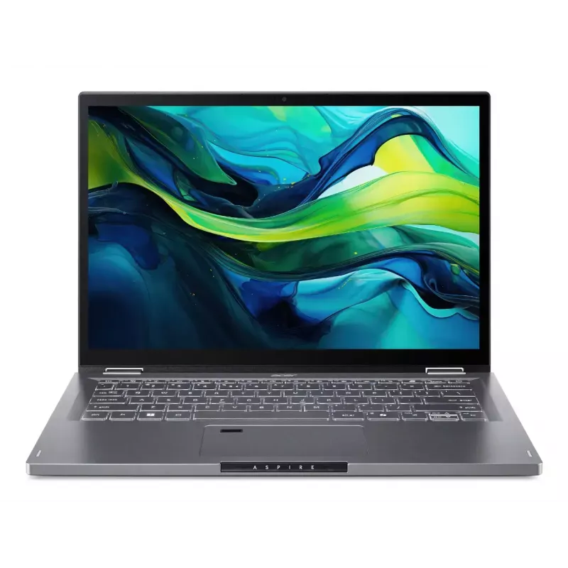 Portátil 2 en 1 Acer Aspire Spin 14 ASP14-52MTN-75Q5, Intel Core Ultra 7 155U, 35,6 cm (14 pulgadas) WUXGA IPS pantalla táctil 1920 x 1200, 16 GB RAM, 1 TB SSD, Intel Graphics, Wi-Fi 6E, Windows 11 Home, gris acero