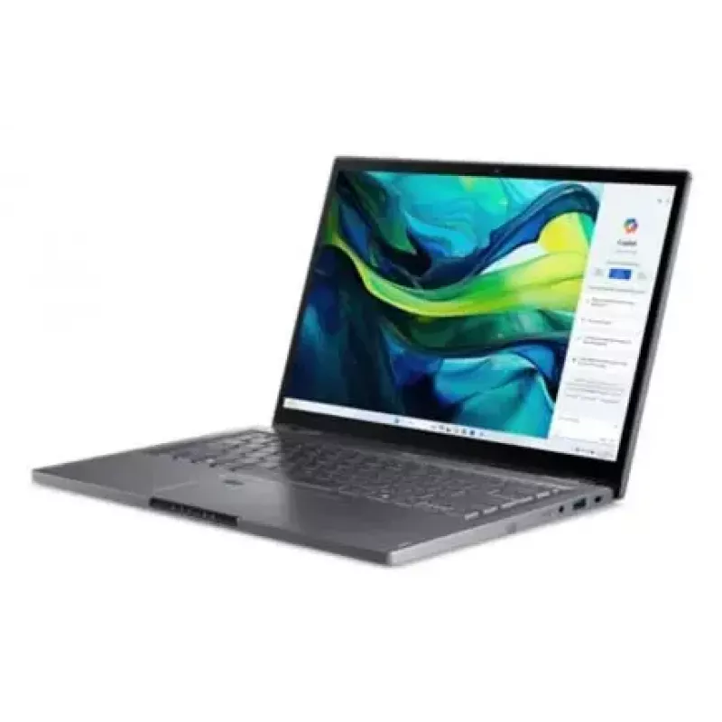 Acer Aspire Spin 14 ASP14-52MTN-79EW portátil 2 en 1, Intel Core Ultra 7 155U, 35,6 cm (14 pulgadas) pantalla táctil WUXGA IPS 1920 x 1200, 32 GB de RAM, 1 TB SSD, Intel Graphics, Wi-Fi 6E, Windows 11 Home, gris acero