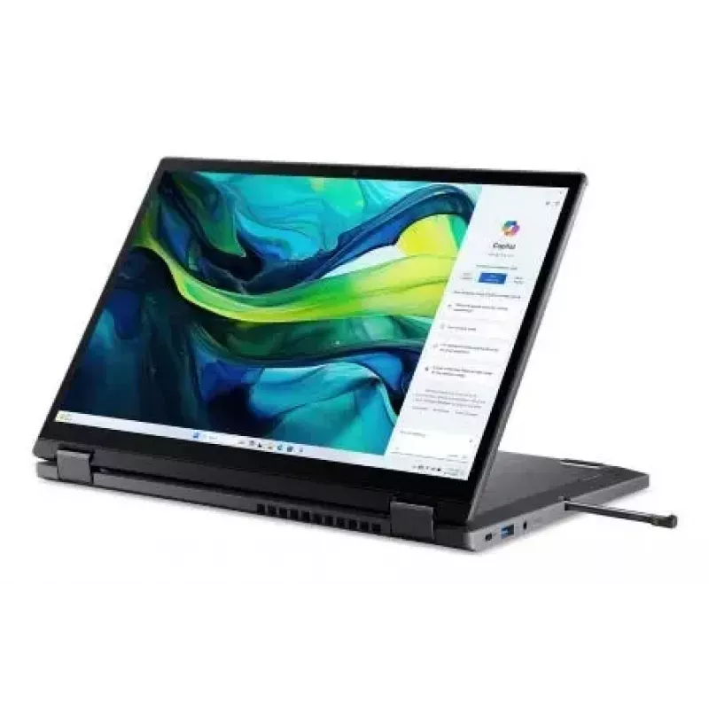 Acer Aspire Spin 14 ASP14-52MTN-79EW portátil 2 en 1, Intel Core Ultra 7 155U, 35,6 cm (14 pulgadas) pantalla táctil WUXGA IPS 1920 x 1200, 32 GB de RAM, 1 TB SSD, Intel Graphics, Wi-Fi 6E, Windows 11 Home, gris acero