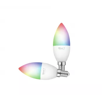Bombilla inteligente TRUST 71293 – luz inteligente Wi-Fi, blanca, AC, 37×100 mm, pack de 2