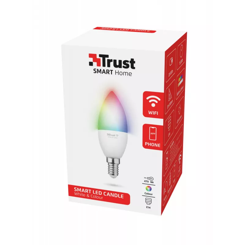 Bombilla inteligente Trust 71280 Wi-Fi blanca 100 mm