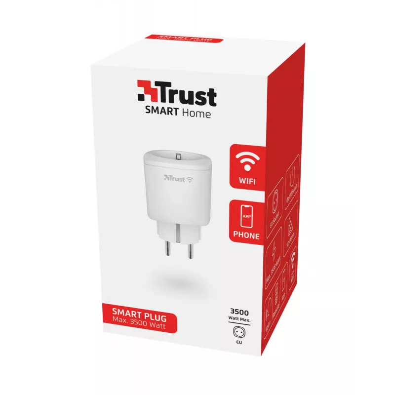 Enchufe inteligente Trust 71289 3000 W blanco interior inalámbrico Wi-Fi